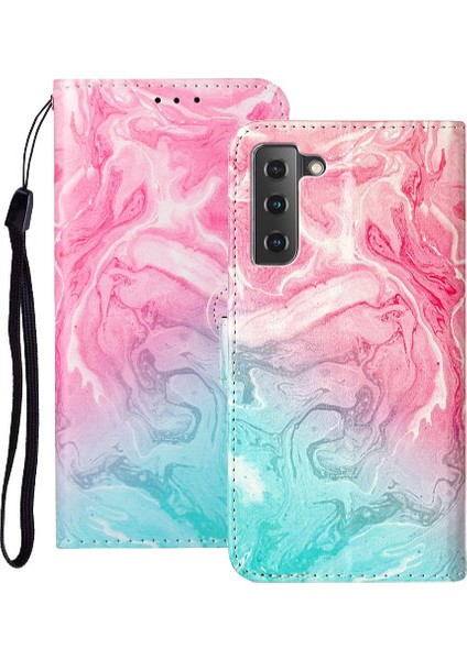 Samsung Galaxy S22 5g Için Flip Case Mermer Desen Manyetik Kart Yuvaları Pu (Yurt Dışından) indirimleri