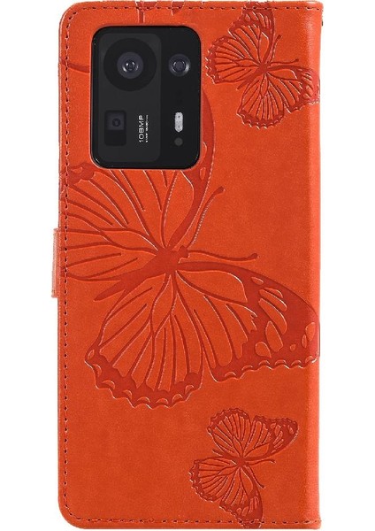 Xiaomi Mix 4 Flip Kickstand Darbeye Kapak Pu Deri ile Flip Case (Yurt Dışından)