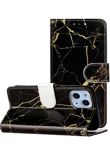Iphone 15 Için Flip Case Artı Manyetik Tam Koruma Pu Deri Cüzdan (Yurt Dışından)