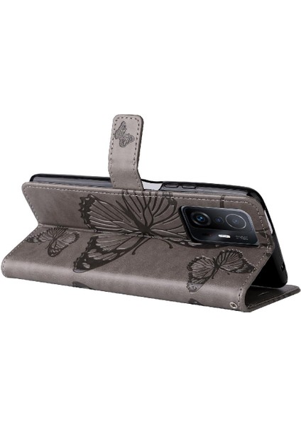 Xiaomi 11T/11T Pro Pu Deri Darbeye Kapak Manyetik Flip Case (Yurt Dışından)