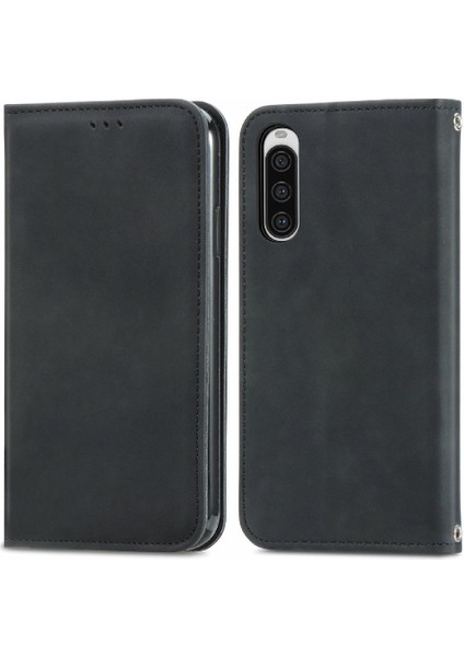 Sony Xperia 10 V Için Flip Case Basit Iş Cüzdan Kapak Çevirin Deri (Yurt Dışından)