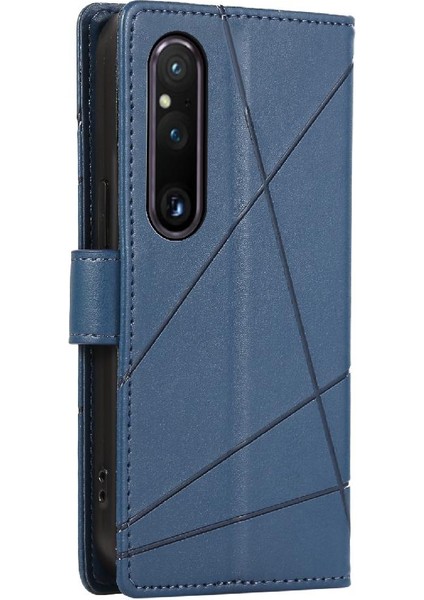 Sony Xperia 1 V Üç Kart Yuvaları Için Flip Case Kickstand Darbeye Şok (Yurt Dışından)