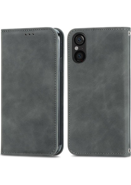 GX Boutique Sony Xperia 5V Için Flip Case Deri Kılıf Darbeye Kapak Kapak Cüzdan (Yurt Dışından)