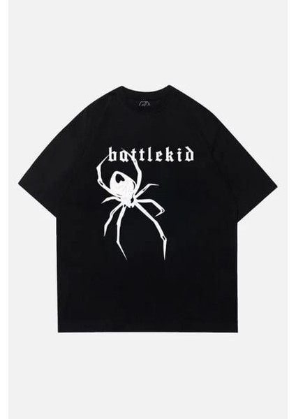 Siyah Unisex Battlekid Spider T-Shirt S fiyatları