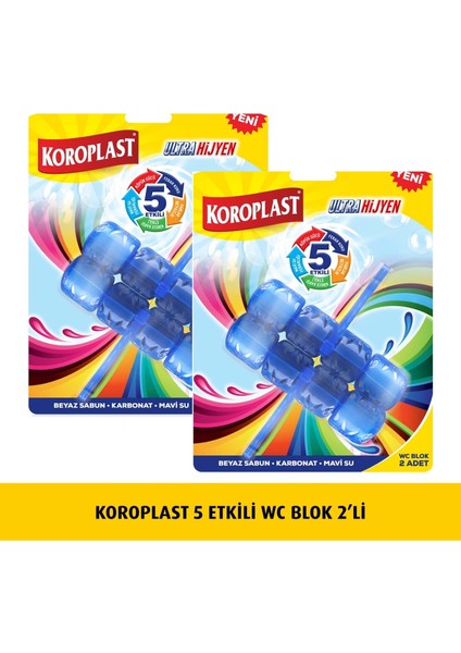 Wc Blok 5 Etkili 2 x 50 gr x 2 Paket