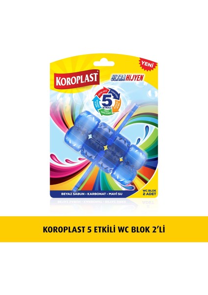 Wc Blok 5 Etkili 2 x 50 gr x 2 Paket