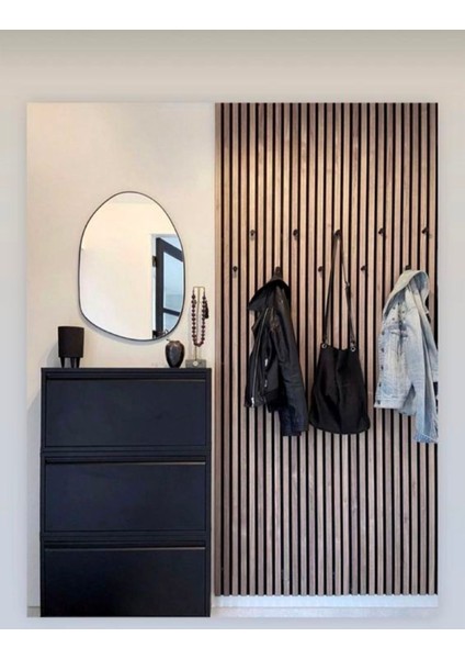 Keçeli Dekoratif Akustik Ahşap Panel – Alaska (60X240CM). fırsatları