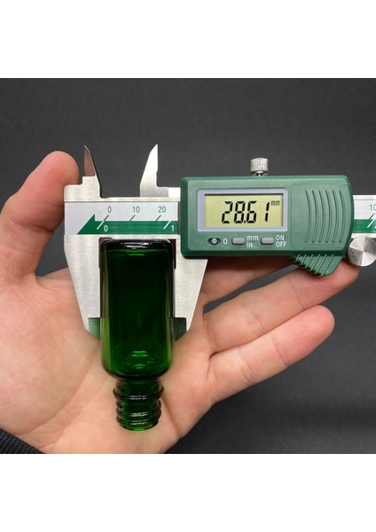 20ML Yeşil Cam Damlalıklı Şişe , Siyah Plastik Kapak , 20 cc Yeşil Cam Damlalıklı Şişe x 6 Adet