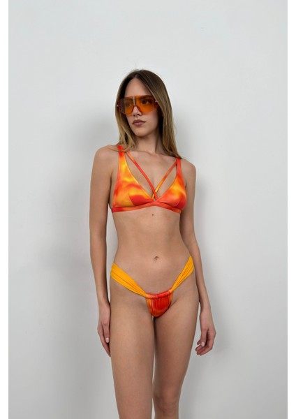 Biye Detay Büzgülü Bikini Takım fiyatları