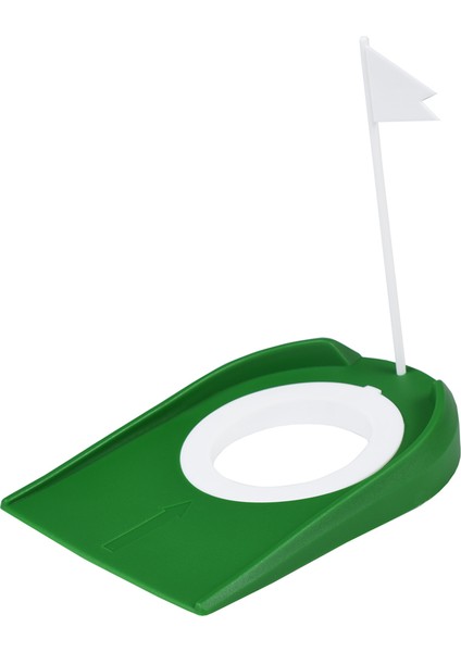 Lunzhao Shop B Golf Putter Yeşil Kapalı Golf Putting Antrenörü Delik Bayrak Pratik Yardım Ev Bahçe Dış Mekan Eğitim Aracı Ayarlanabilir Delik (Yurt Dışından)