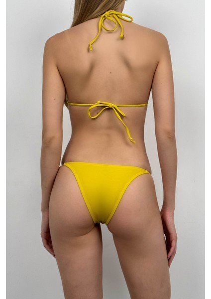 Üçgen Büzgülü Bikini Takım indirimleri