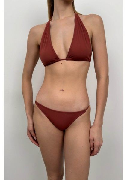 Üçgen Büzgülü Bikini Takım modelleri
