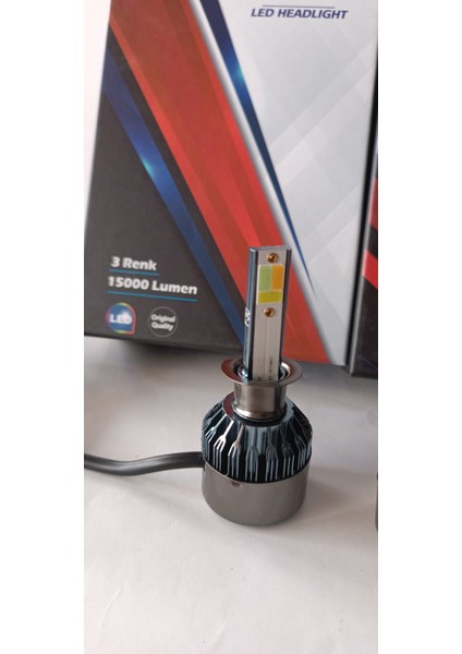 F30 Marka H7UYUMLU Zenon Takımı 3renk Buzmavi,limon Sarı,beyaz Modlu Aç Kapa Renk Değişimi
