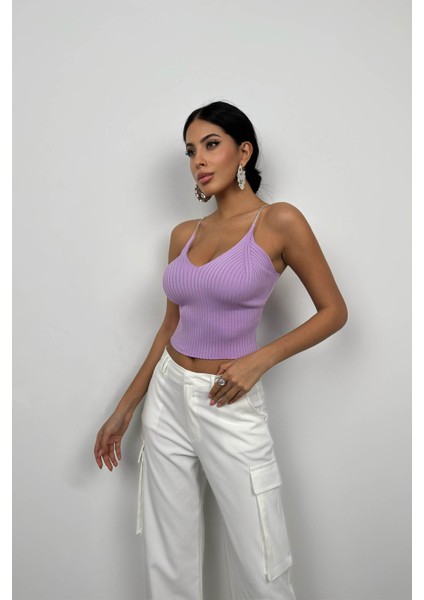 Taş Askılı Triko Bluz fiyatları