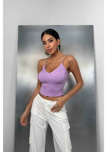 Taş Askılı Triko Bluz modelleri