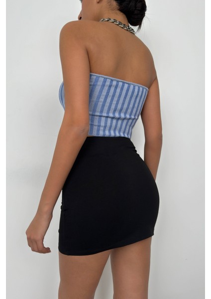 Straplez Fitilli Crop indirimleri