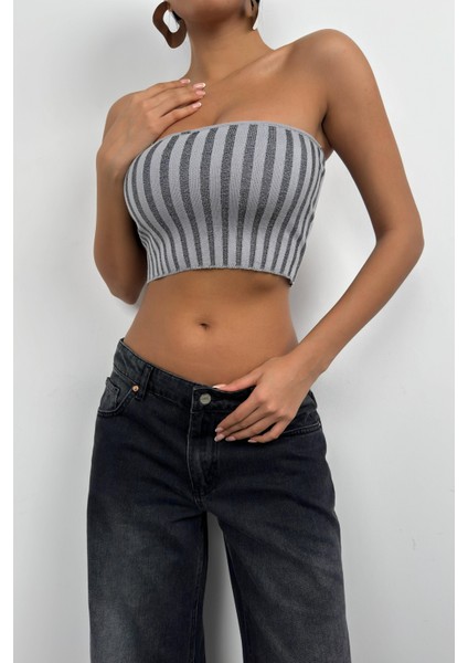 Straplez Fitilli Crop modelleri