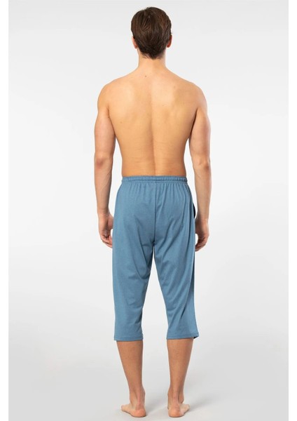 2233 Erkek Modal Tek Kapri Pijama Altı-Indigo modelleri