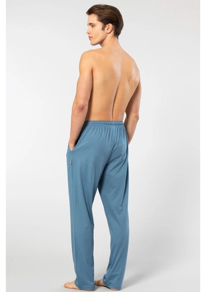 2171 Erkek Modal Tek Pijama Altı-Indigo modelleri