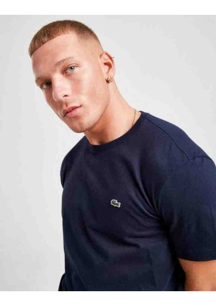 Basic Bisiklet Yaka Erkek Lacivert T-Shirt