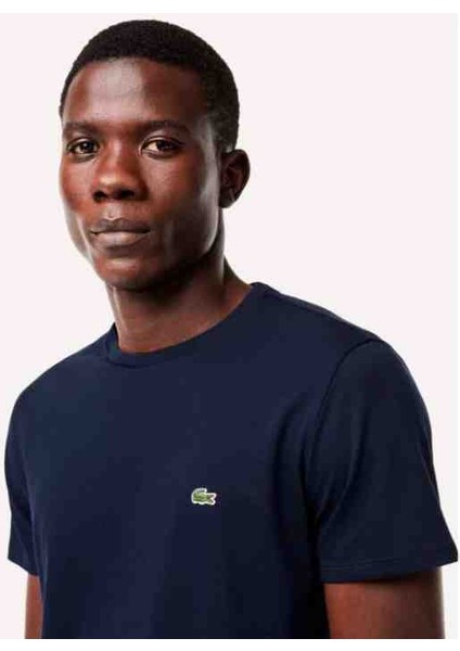 Basic Bisiklet Yaka Erkek Lacivert T-Shirt