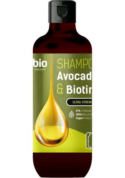 % 97 Organik Güclendirici Şampuan Avocado Oil & Biotin 355 ml