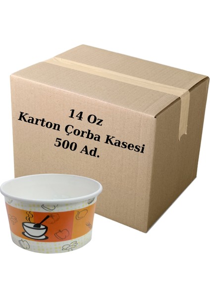 14 Oz Karton Çorba Kasesi 500 Ad. Koli