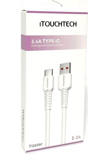 Type-C Hızlı Şarj ve Data Aktarım Kablosu 3.4A