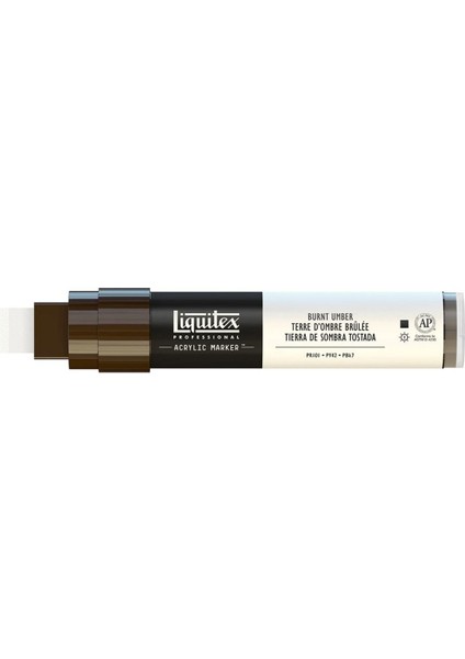 Professional Akrilik Markör Kesik Uç 15MM Burnt Umber 128