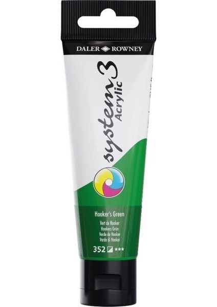 System 3 Akrilik Boya 150ML 352 Hookers Green