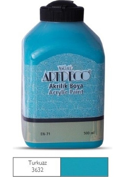 500ML 3632 Turkuaz Akrilik Boya