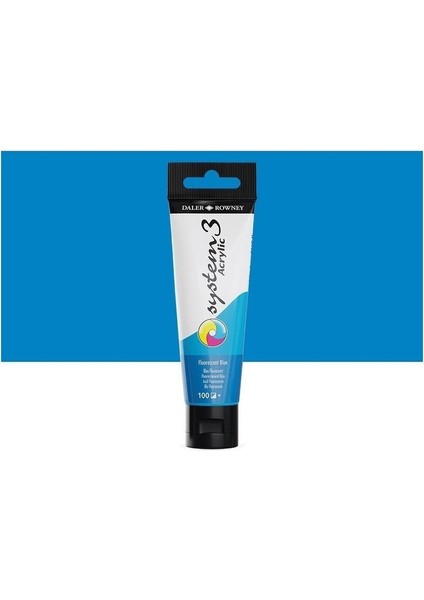 System 3 Akrilik Boya 150ML 100 Fluoro Blue modelleri