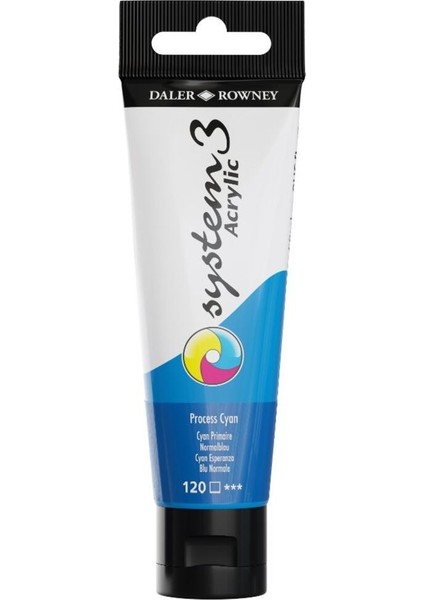 Process Cyan System 3 Akrilik Boya 150ML 120