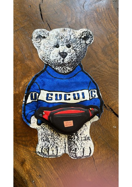 Sünger Çantalı Ayı Arma Dikiş Aplike 27X16 cm modelleri