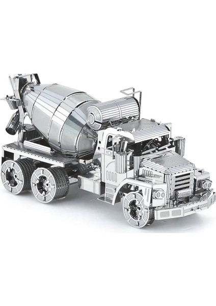 Dıy 3D Metal Puzzle Mixer Truck Çimento Kamyonu 85 Parça Hediyelik Maket 14+Yaş