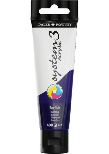 System 3 Akrilik Boya 150ML 408 Deep Violet modelleri