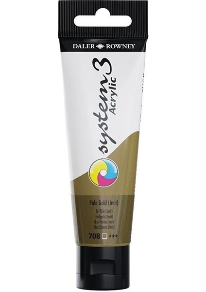 System 3 Akrilik Boya 150ML 708 Pale Gold Imit