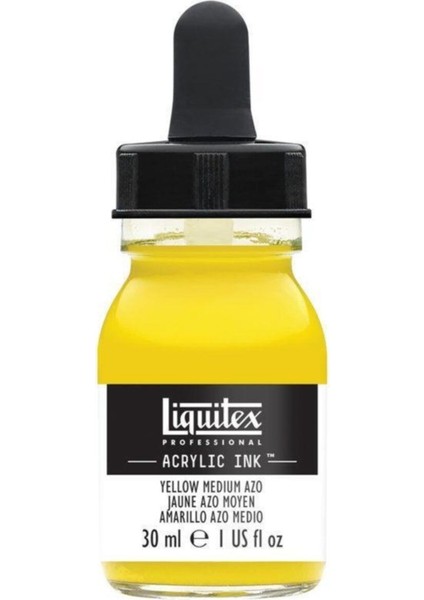 : Professional Akrilik Mürekkep : 30 ml : Yellow Medium Azo 412