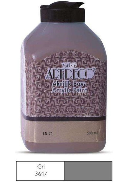Akrilik Boya 500ML Gri 3647