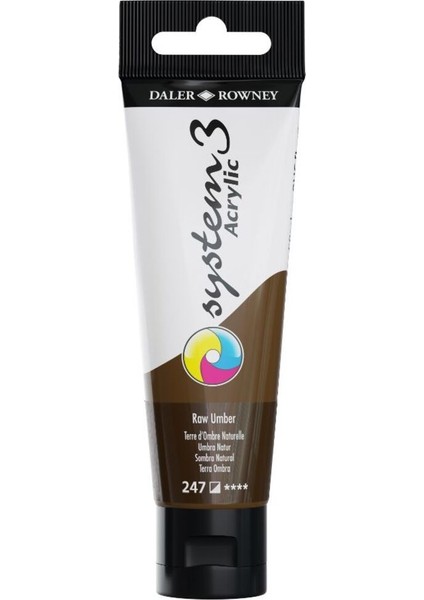 System 3 Akrilik Boya 150ML 247 Raw Umber