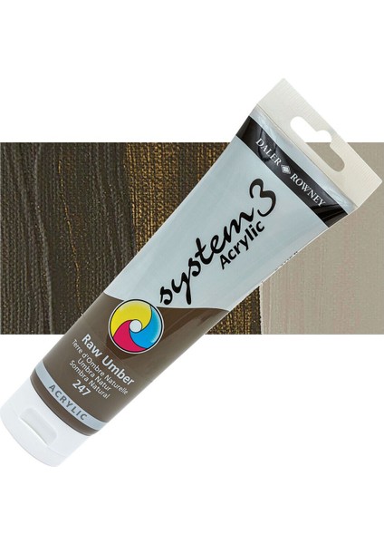 System 3 Akrilik Boya 150ML 247 Raw Umber