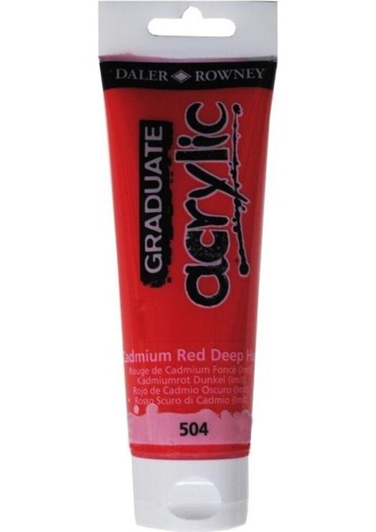 Graduate Akrilik Boya 120ML 504 Cadmium Red Deep Hue