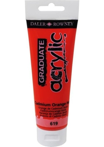 Rowney Graduate Akrilik Boya 120ML 619 Cadmium Orange Hue