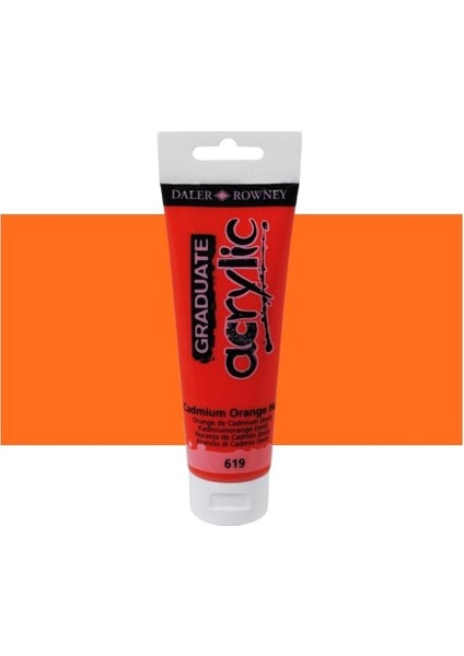 Rowney Graduate Akrilik Boya 120ML 619 Cadmium Orange Hue fiyatları
