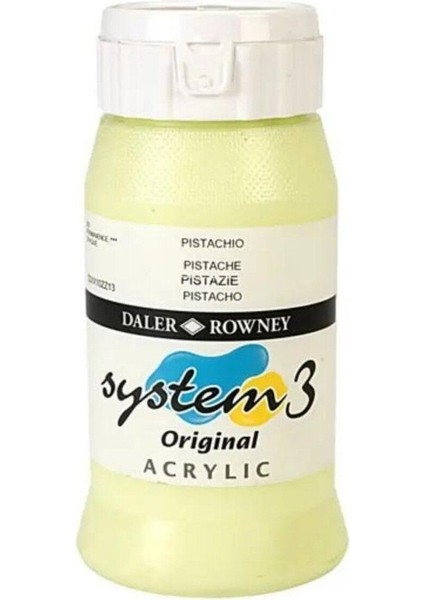 System 3 Akrilik Boya 500ML 302 Pistachio