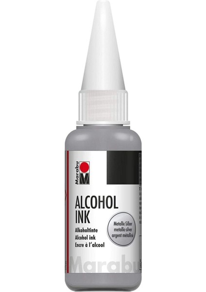 Alcohol Ink Alkol Bazlı Mürekkep 20ML N:782 Metallic Silver