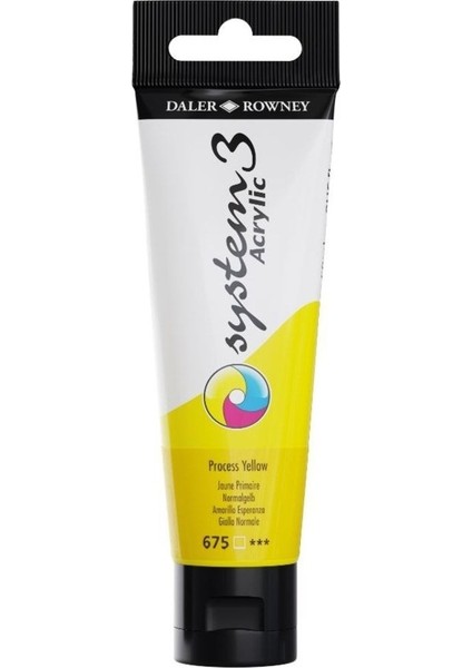 System 3 Akrilik Boya 150ML 675 Process Yellow