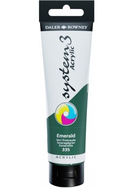 System 3 Akrilik Boya 150ML 335 Emerald