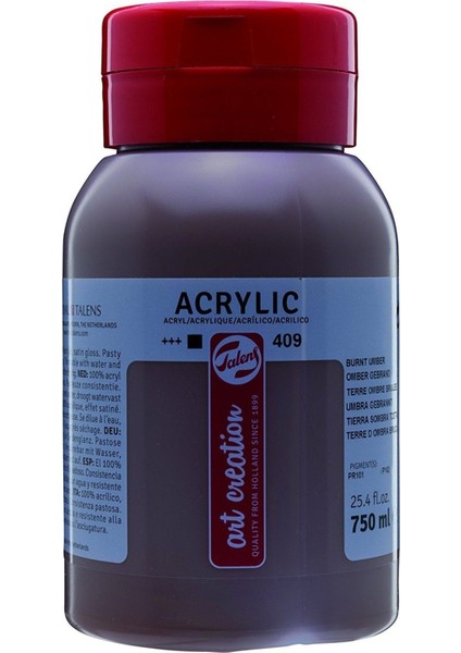 Art Creation Akrilik Boya 750ML 409 Burnt Umber