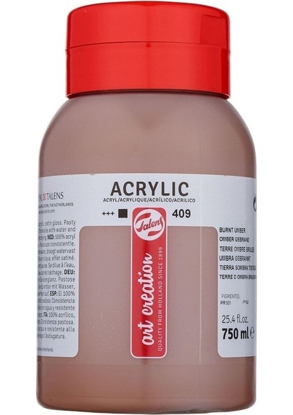 Art Creation Akrilik Boya 750ML 409 Burnt Umber modelleri